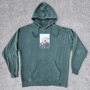 RARE Girl x Beastie Boys Hoodie Pullover Sweatshirt Forest Green Unisex XL VTG
